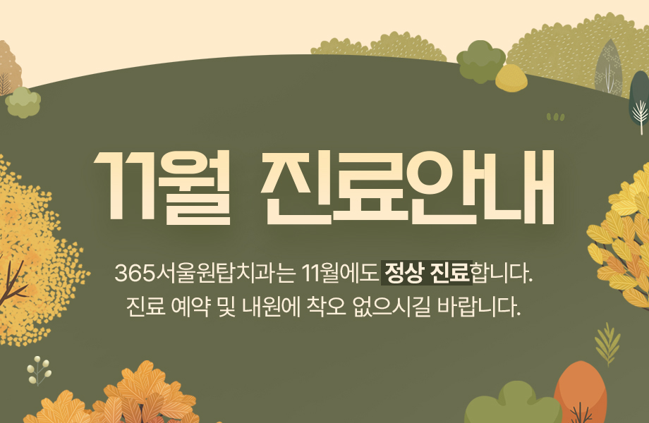 11월 진료일정 안내